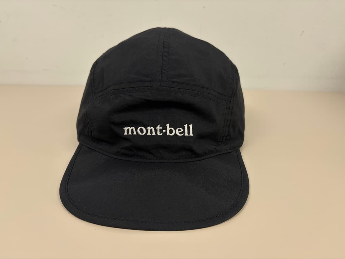 몽벨 크러셔블 캠프캡 러닝캡 모자 블랙 상품이미지1