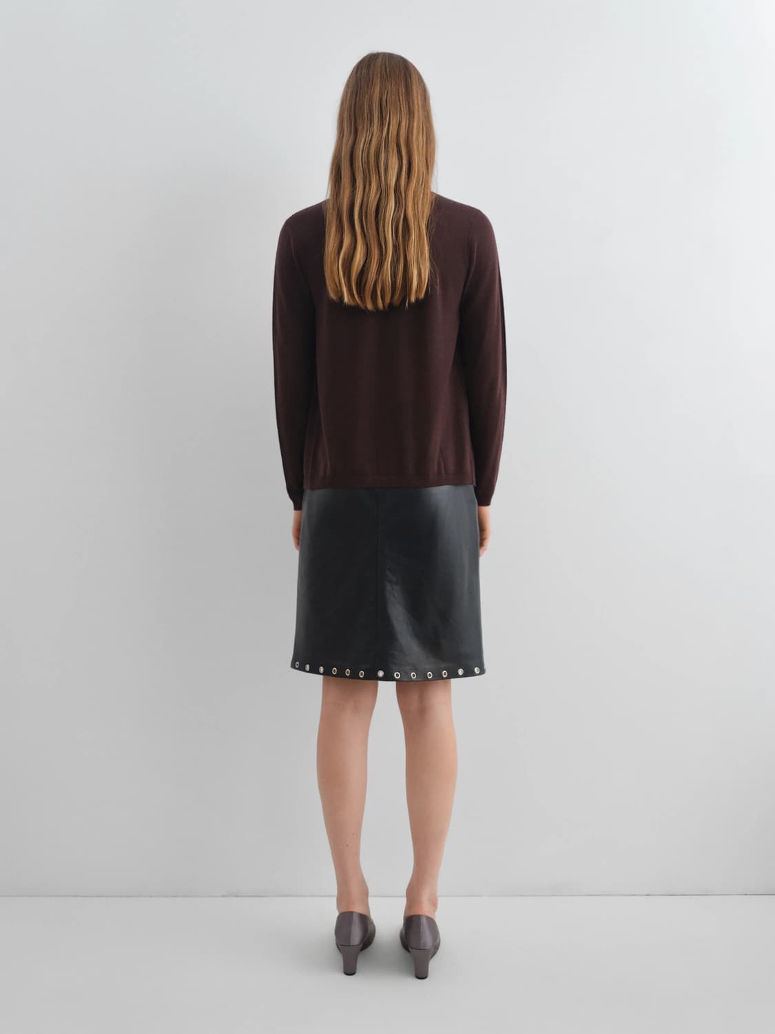 (XS,S,M) 기마구아스 Rebecca 울 라운드 가디건 브라운 상품이미지2