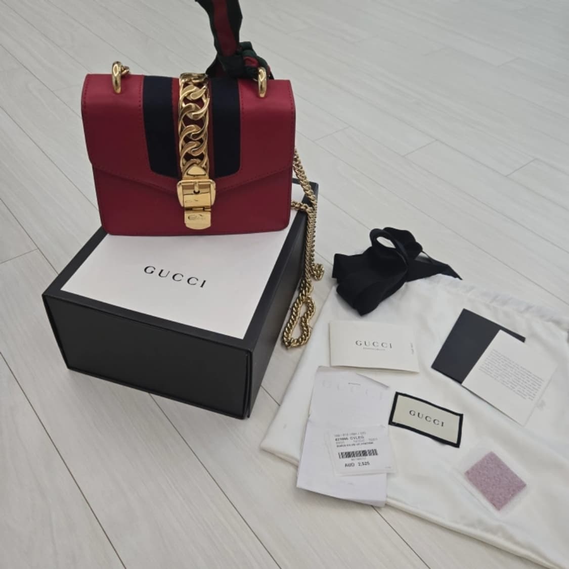 [정품]구찌 실버 미니백 상품이미지1