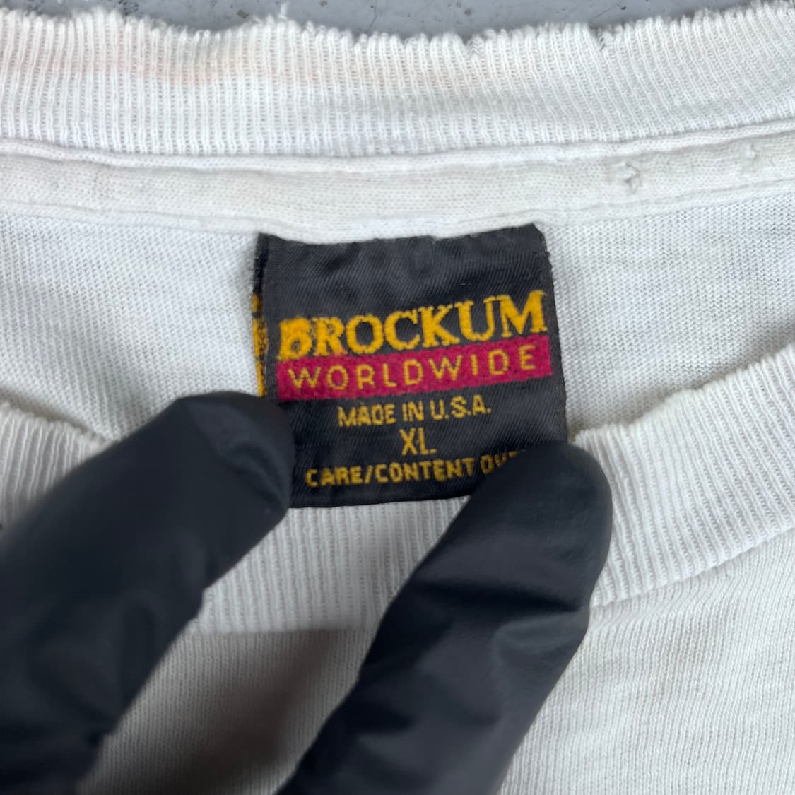 빈티지 롤링스톤즈 부두 라운지 투어 화이트 반팔 상품이미지3