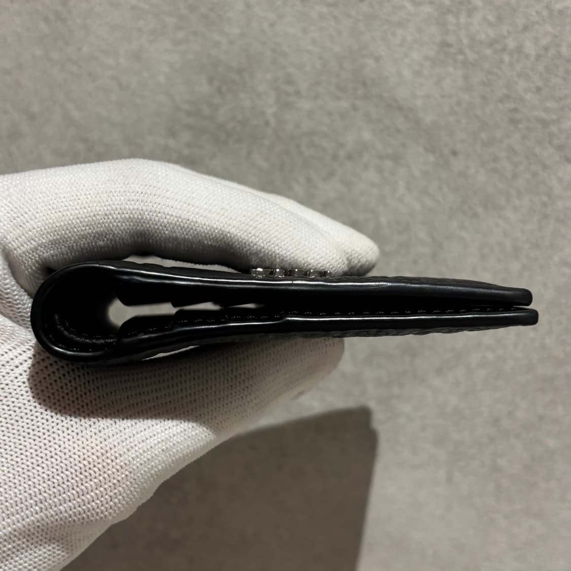 S OS사이즈 디올 그래비티 바이폴드 반지갑 블랙 상품이미지4