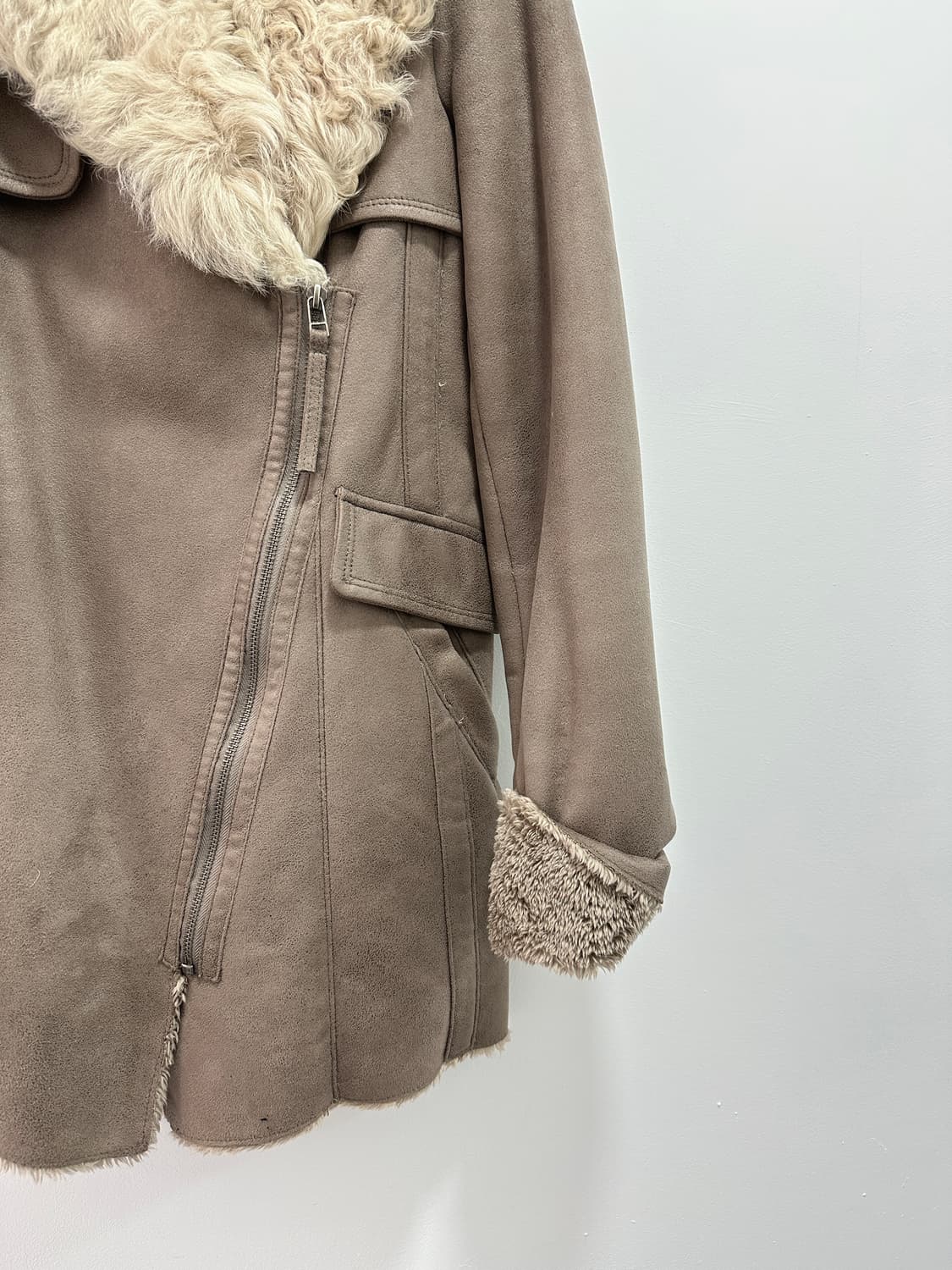 Vintage shearling fur suede mustang  상품이미지3