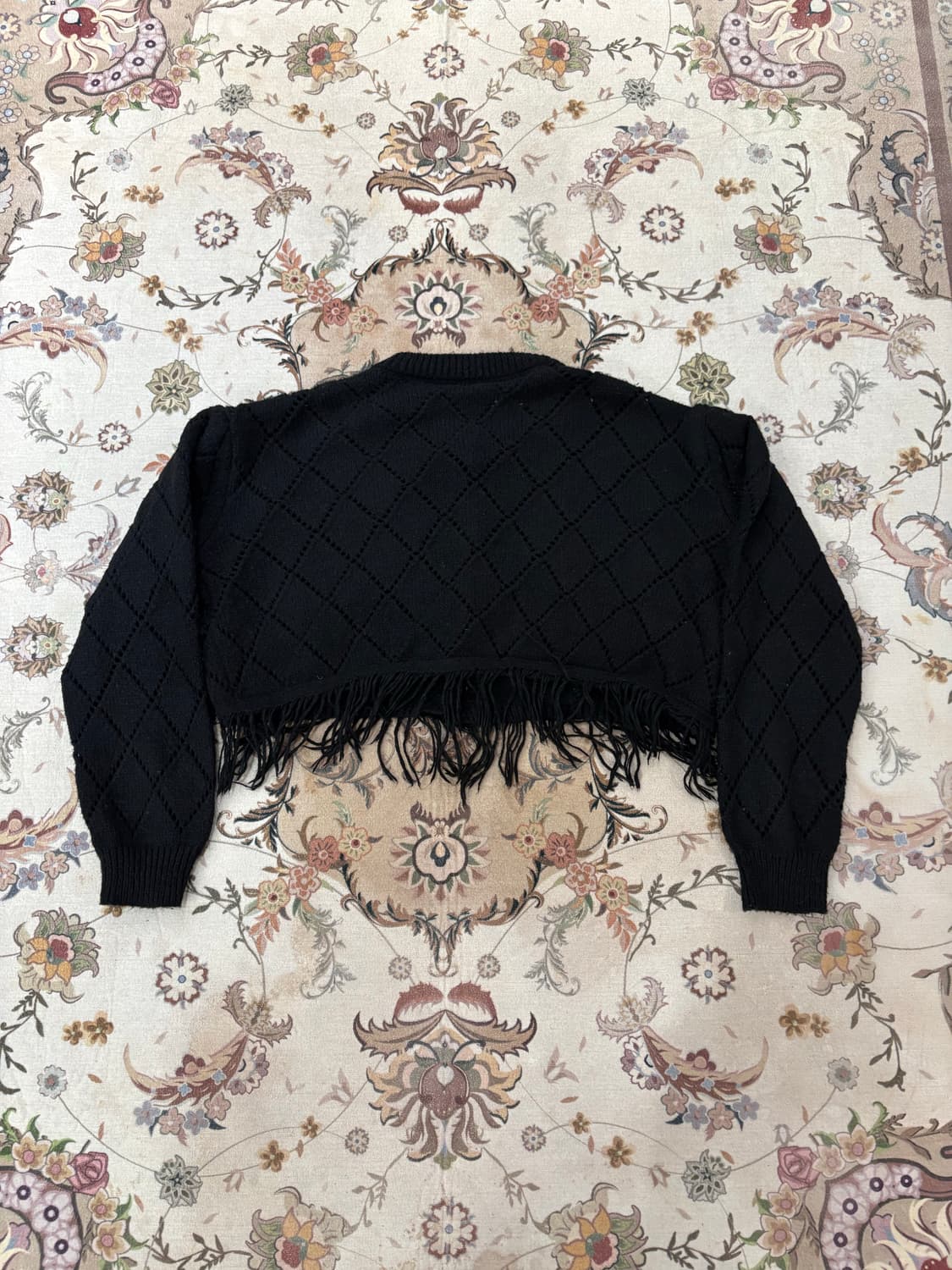 vtg y2k 프린지 크롭 버튼가디건 상품이미지2