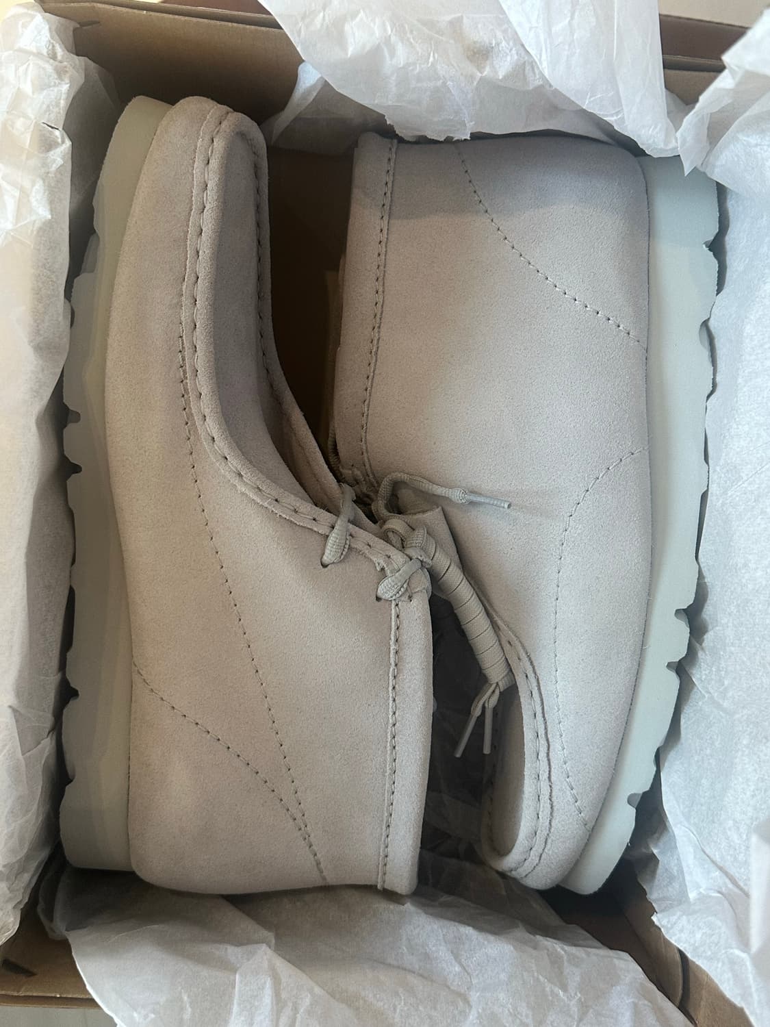 [300] 포스트아카이브팩션 클락스 왈라비 그레이 블루 상품이미지2