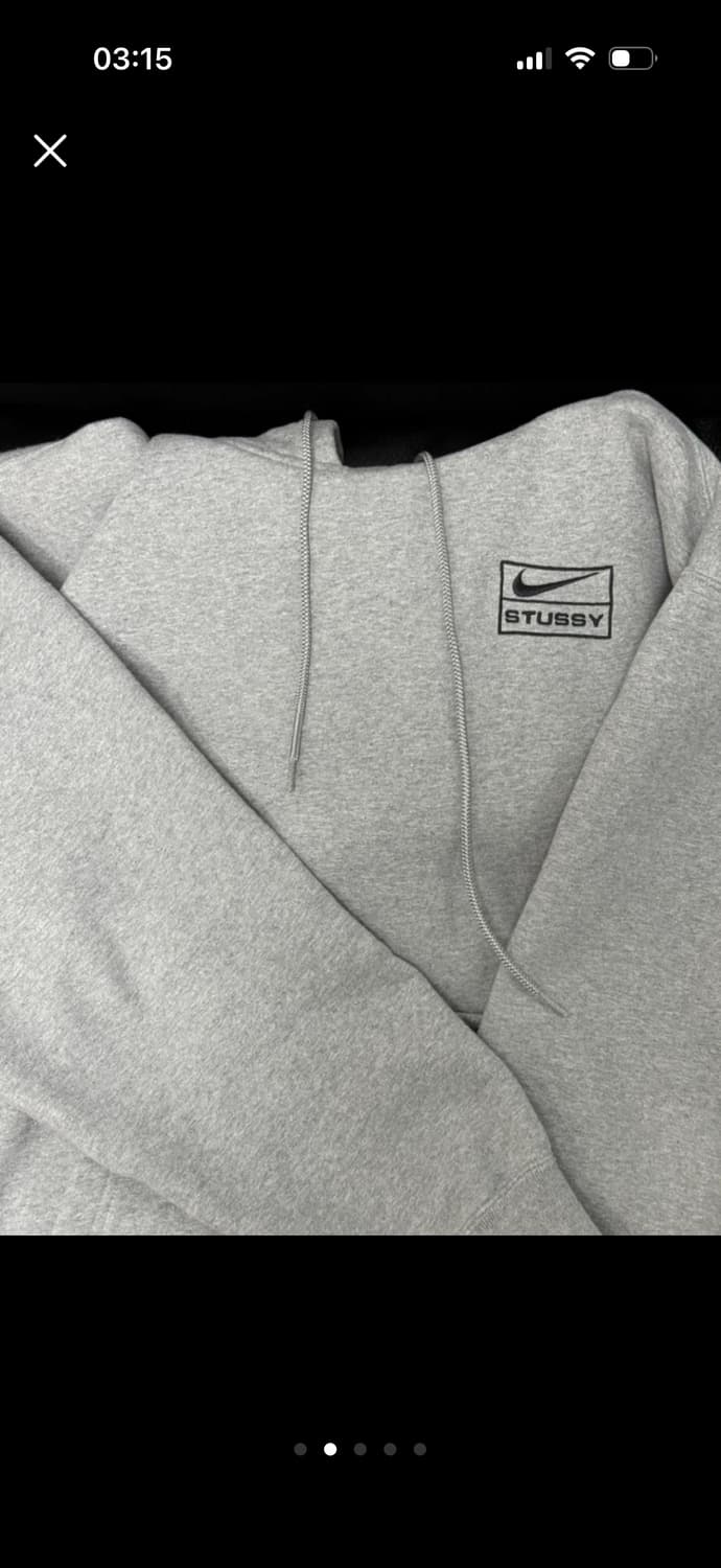 나이키 x 스투시 후드 그레이 M 상품이미지2