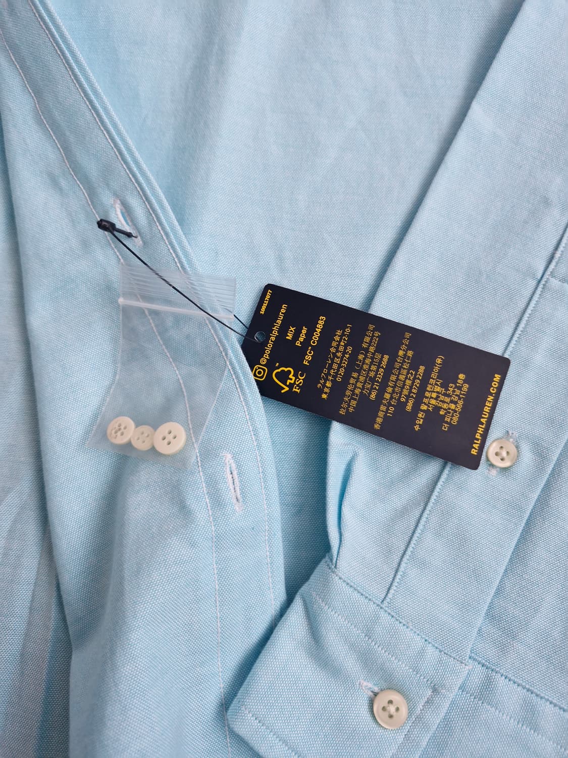 폴로 랄프로렌 옥스포드 셔츠 새상품 L  상품이미지6