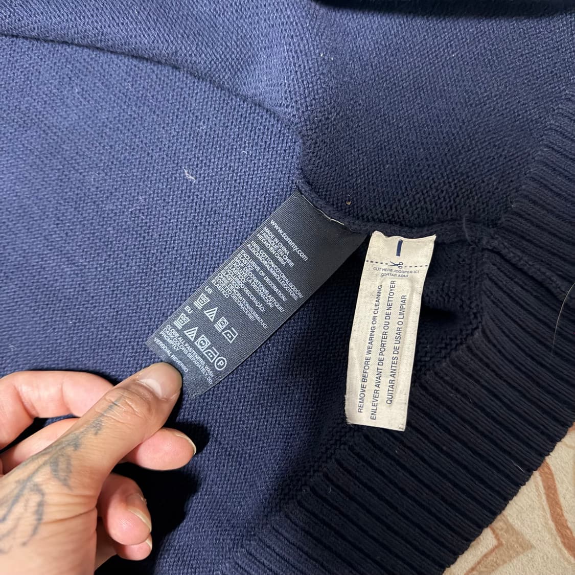 타미힐피거 니트집업 상품이미지4