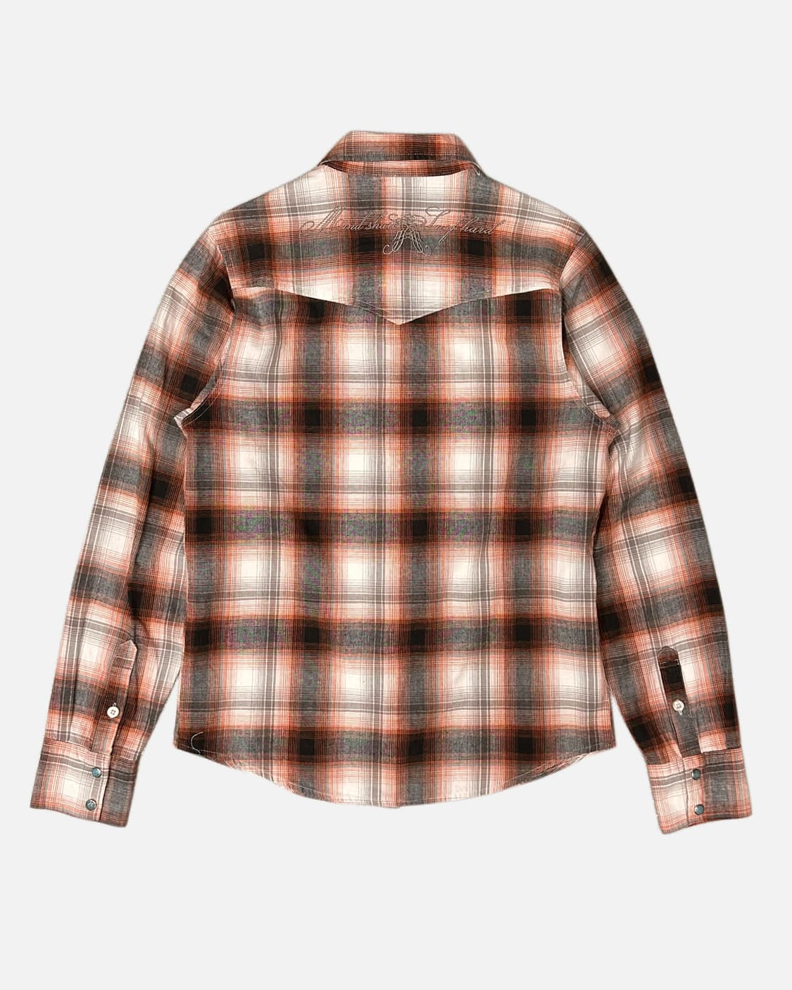 embroidery western orenge shirt 상품이미지5