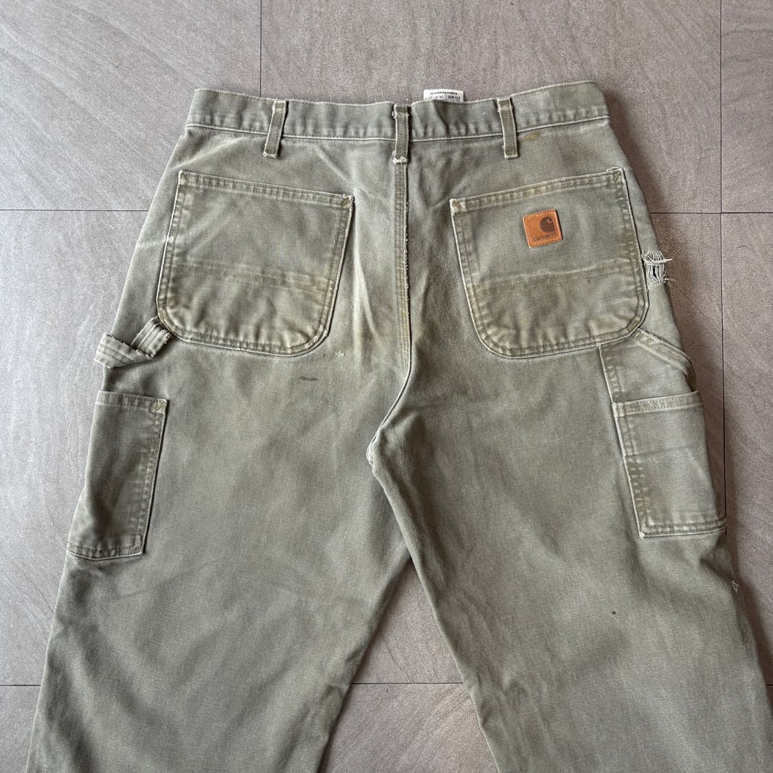 칼하트 정품 오리지널 모스 그린 카펜터 팬츠 상품이미지2
