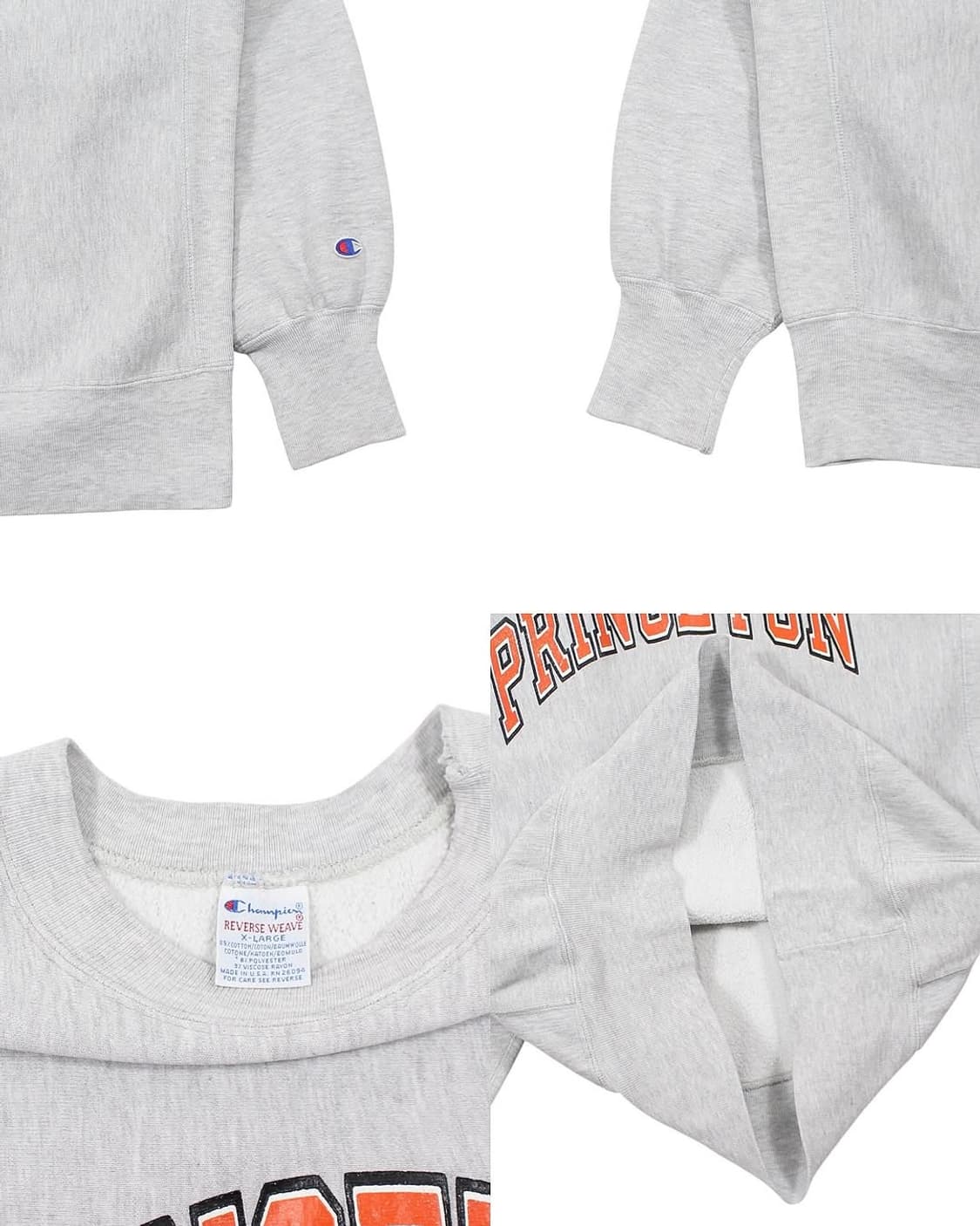 1990s USA 챔피온 리버스위브 스웻셔츠 프린스턴 빈티지 미국제 상품이미지6