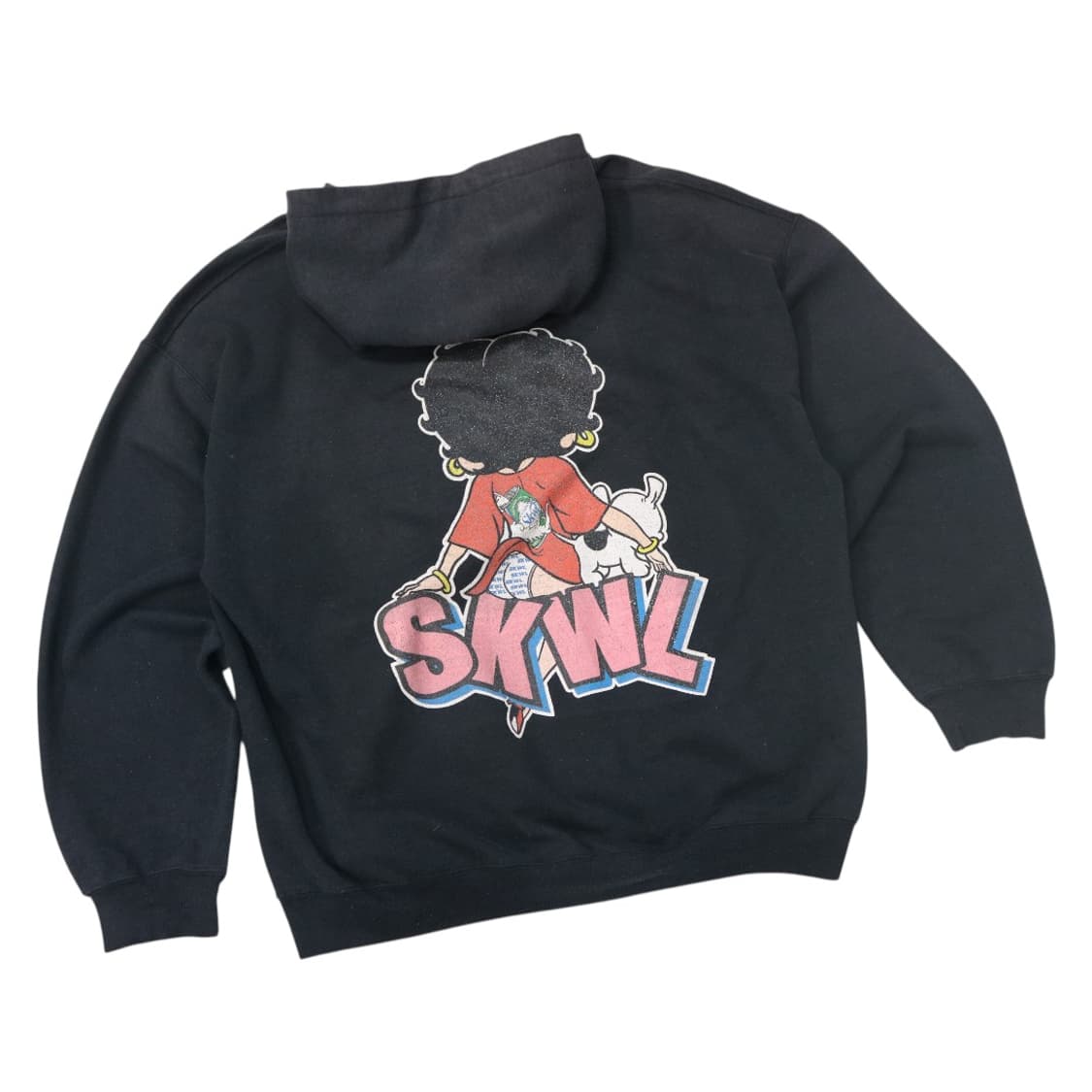 SKWL 베티 붐 캐릭터 백로고 블랙 후드티 (XL) 상품이미지1