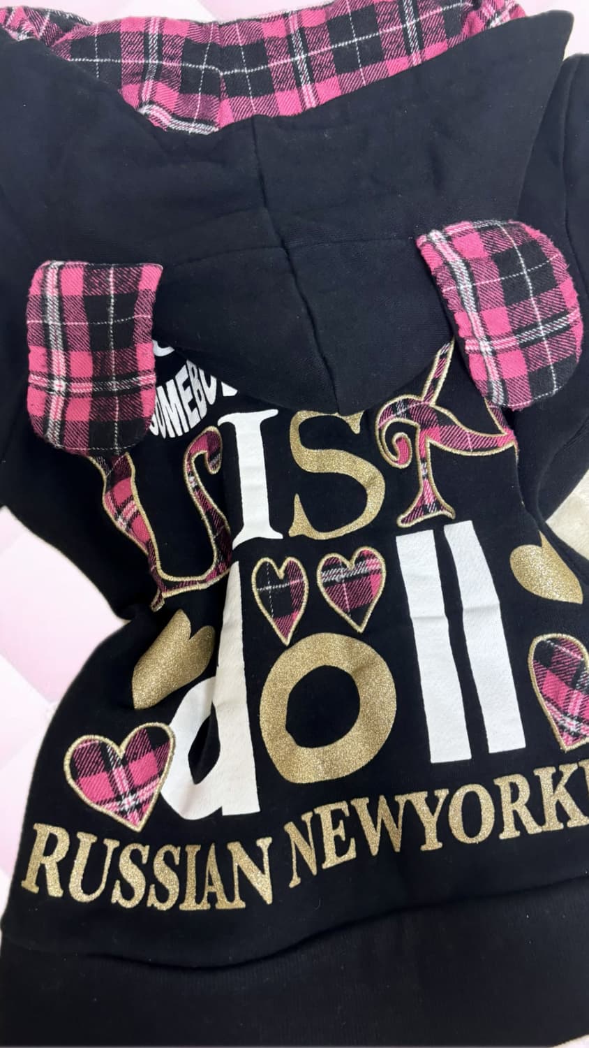 리즈리사돌 우사미미 폼폼 프린팅 후드집업 대장 펑크 오네갸루 상품이미지2