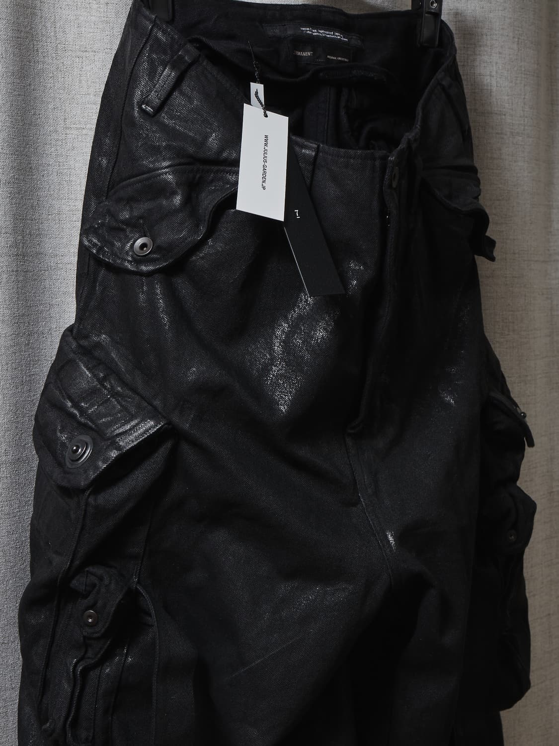 Julius 25ss 빅 포켓 가스마스크 코팅 팬츠 상품이미지1