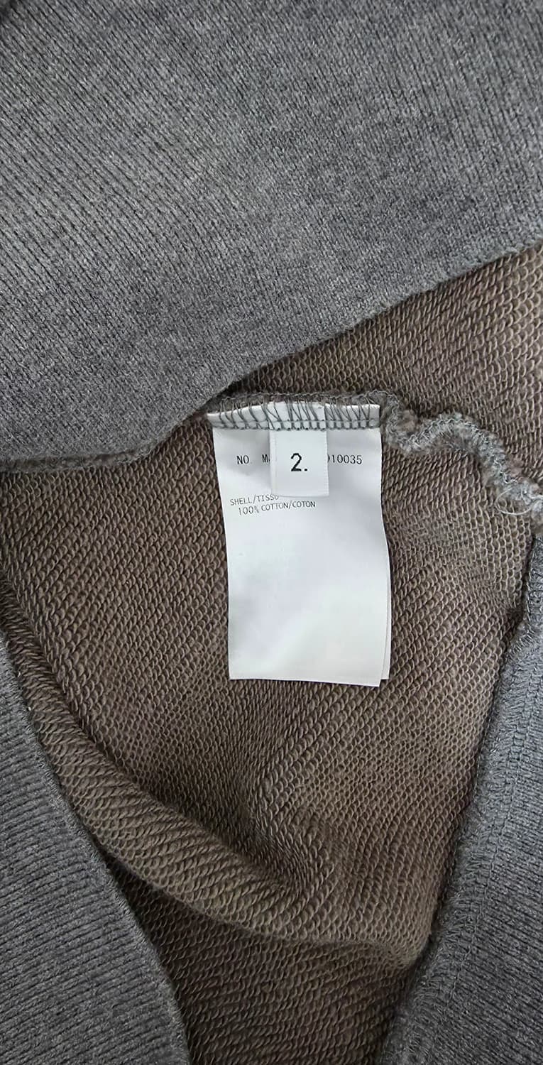 톰브라운 사선완장 릴렉스핏 후드집업 매드 그레이 2사이즈  상품이미지7