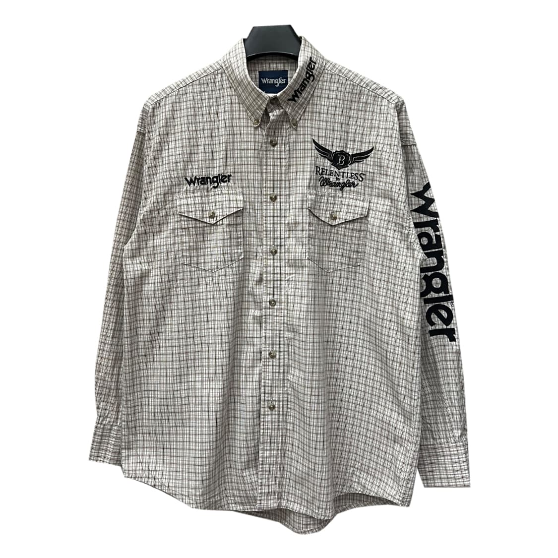 90s Wrangler 랭글러 릴렌트리스 웨스턴 셔츠 남방 해외 L 상품이미지2