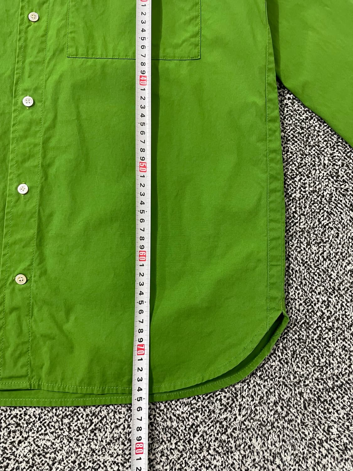 빈티지9. COS 코스 레귤러 핏 긴팔 셔츠 그린 상품이미지6