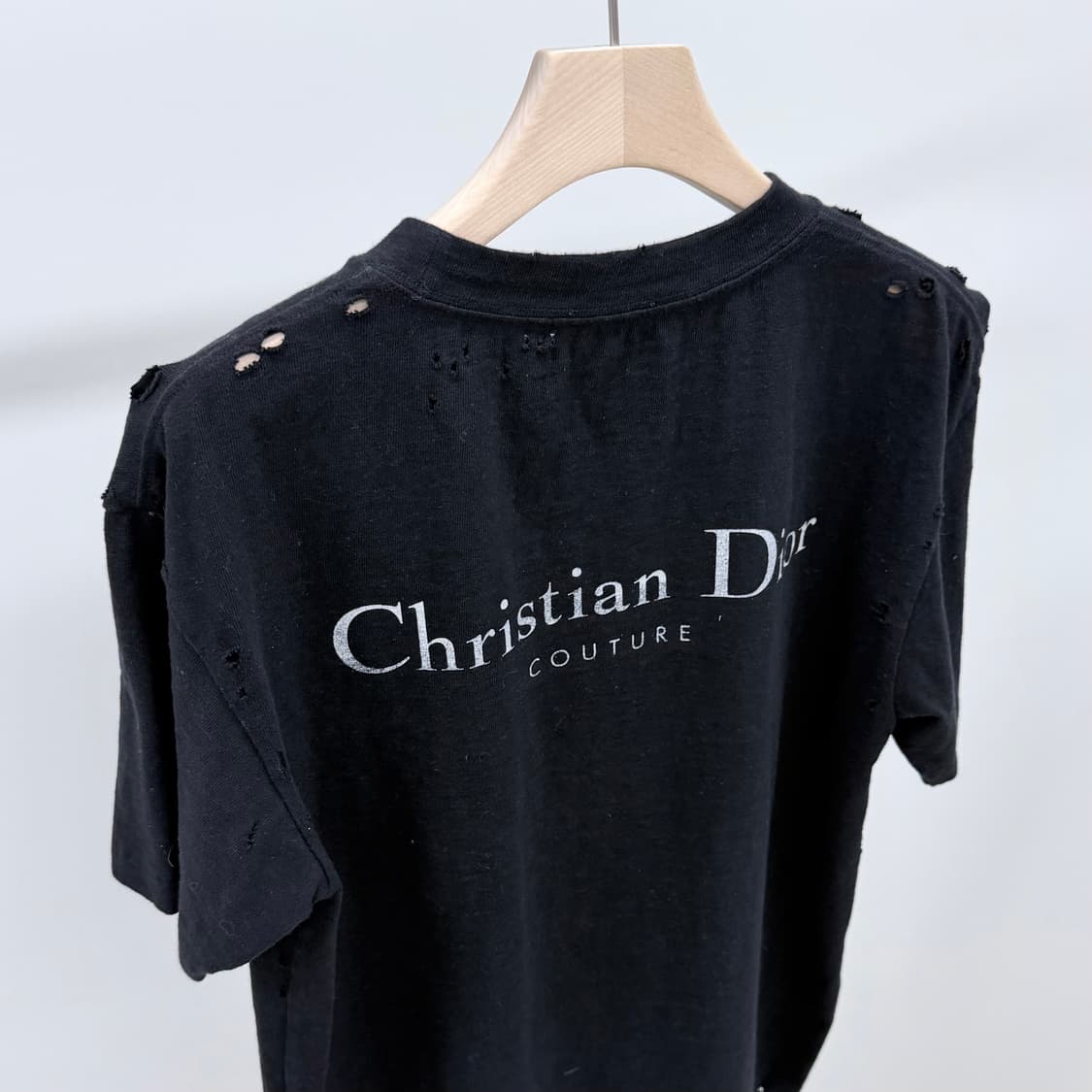 [S+급/S] 디올 꾸뛰르 빈티지 반팔 티셔츠 블랙 상품이미지6