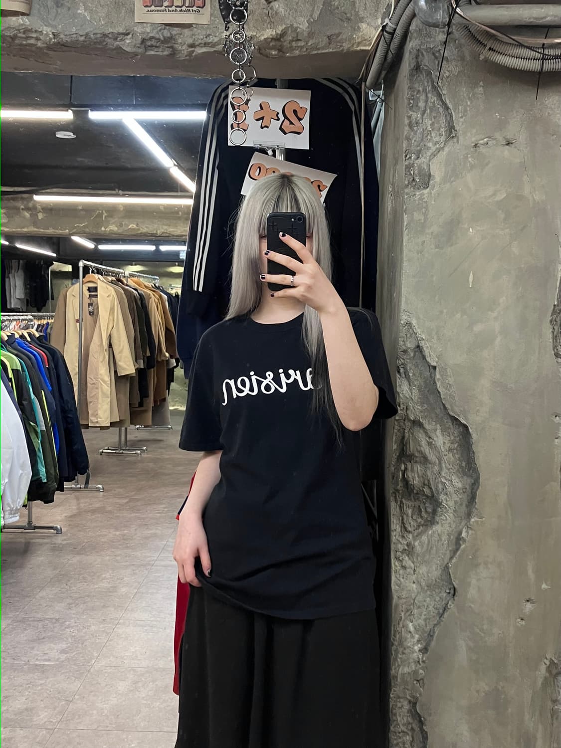 메종키츠네 프린팅 반팔 티셔츠 블랙 M   #csz3457 상품이미지2