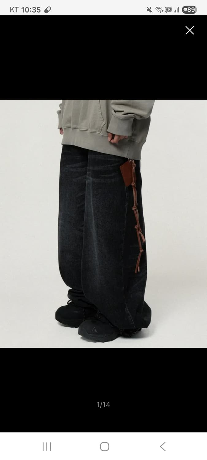 아이돈워너셀 블랙데님 팝니다. 사이즈1 상품이미지1