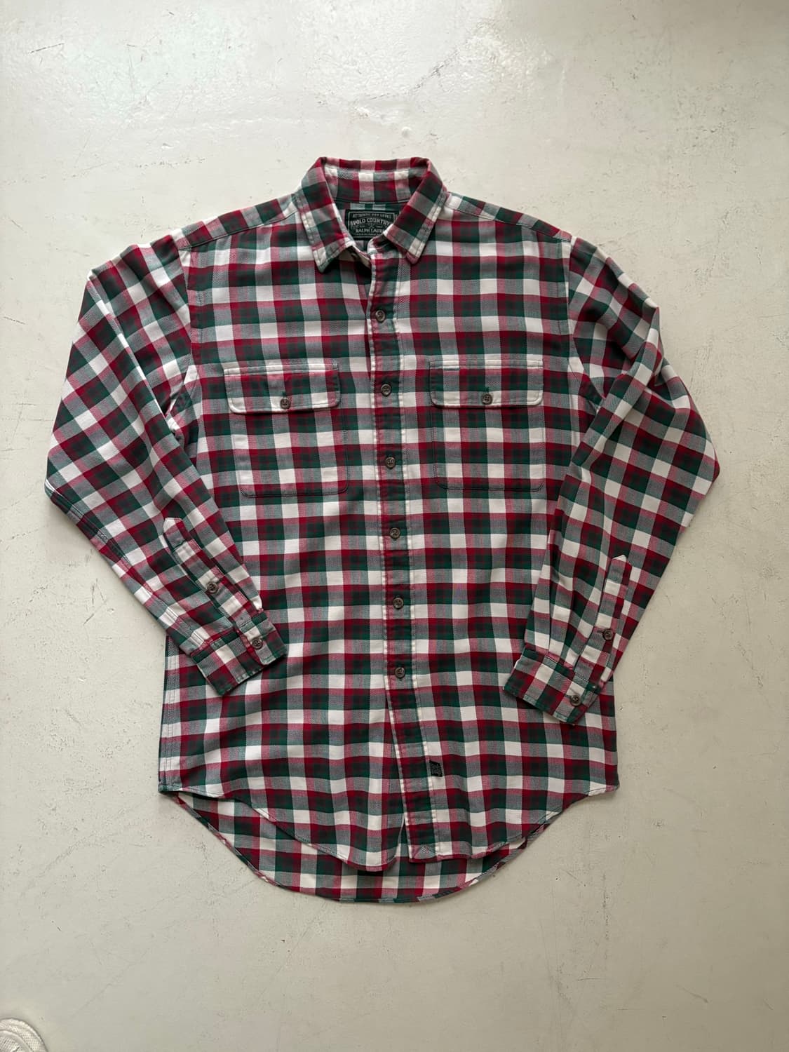 90‘s Polo country Flannel 2pocket  shirt 상품이미지1