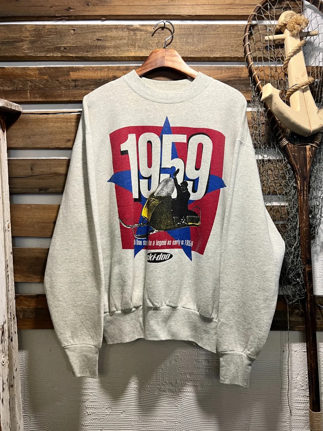 [L]90's 프룻오브더룸 USA 1959 멜란지 스웻셔츠 상품이미지1