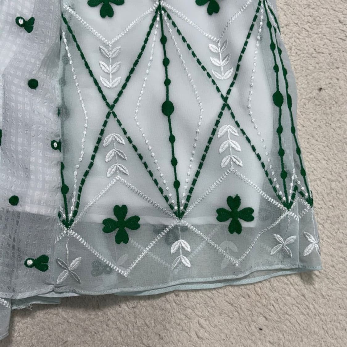 SANDRO 클로버 자수 스커트 1 상품이미지6