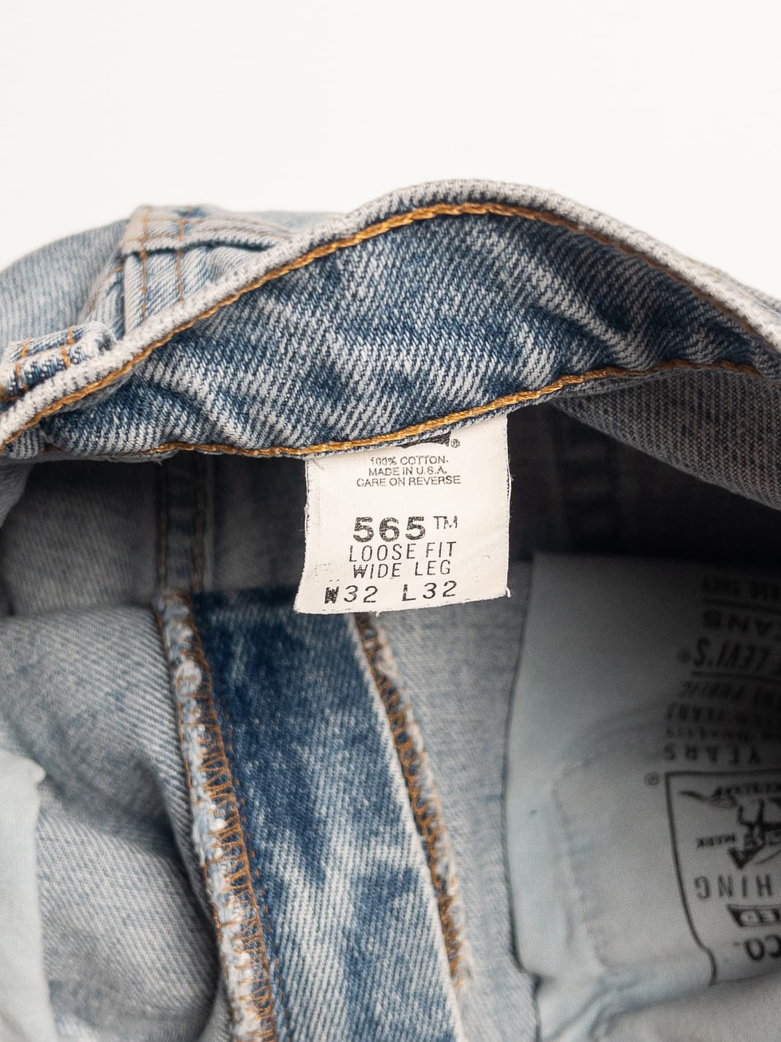 90's 미제 리바이스 565 루즈 핏 와이드 레그 32x32 상품이미지6