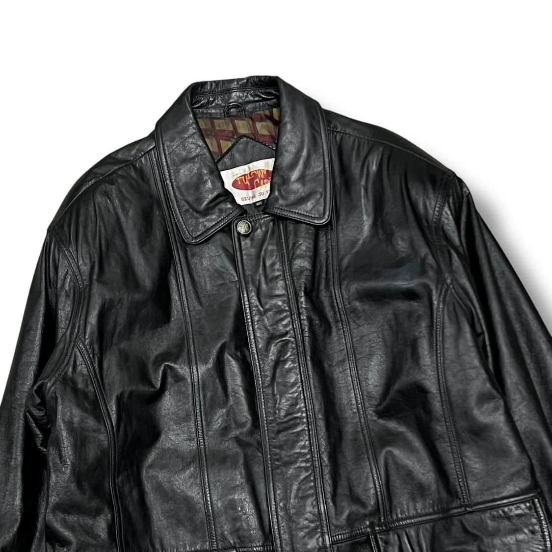 빈티지 레더 봄버자켓 s08659 상품이미지4