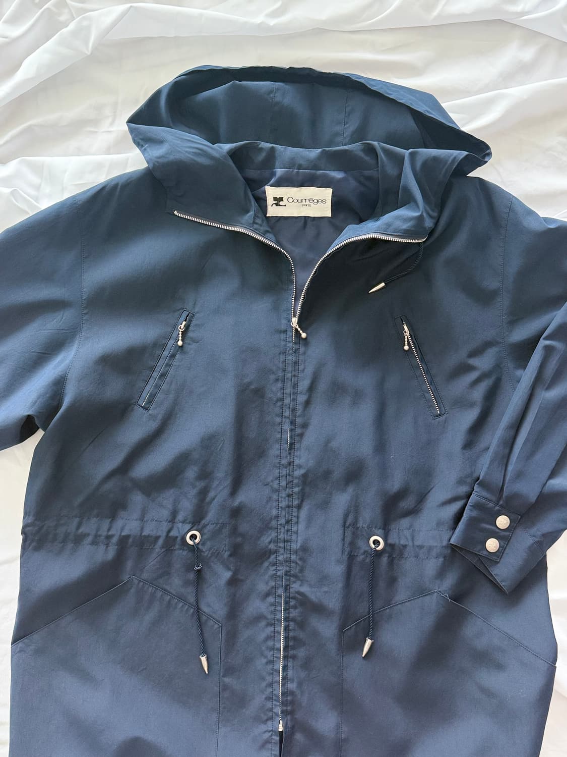 꾸레쥬 네이비 바람막이 자켓 점퍼 상품이미지7