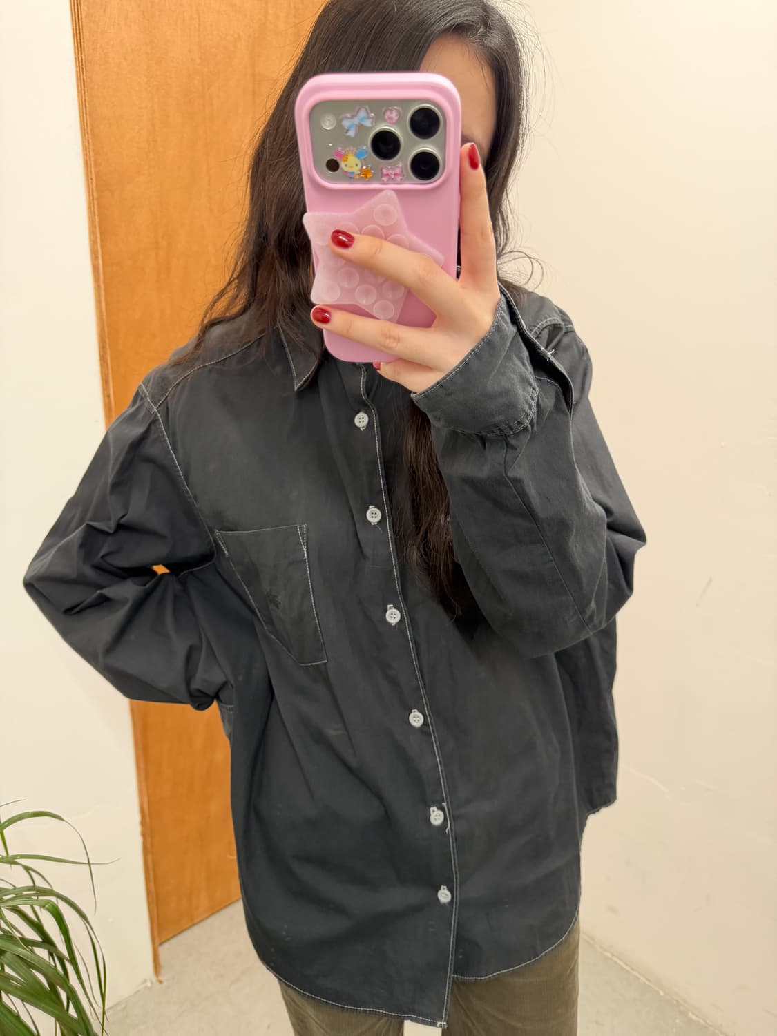 스투시 STUSSY 00s Contrast Stitch Shirt 상품이미지3