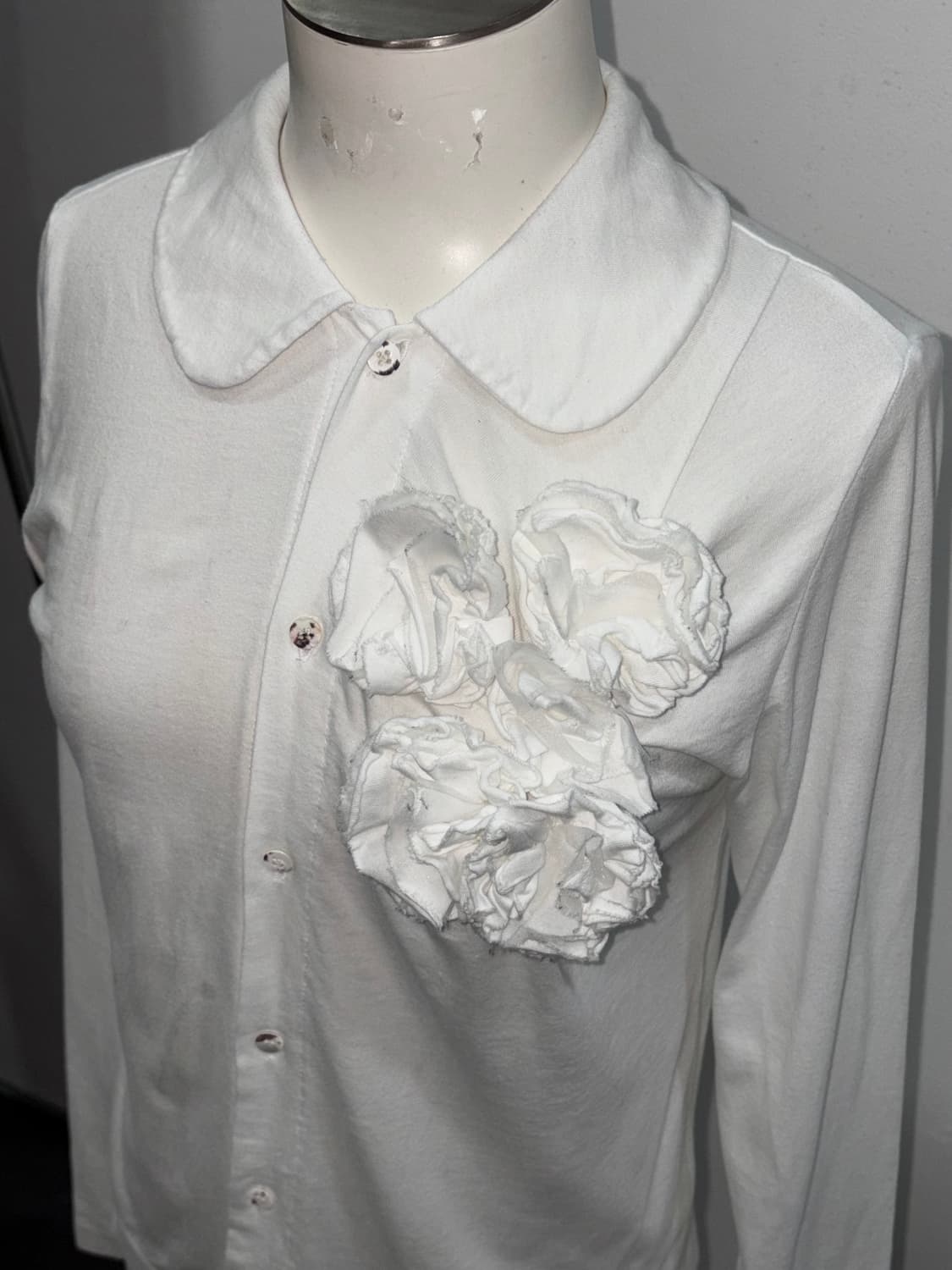 꼼데가르송 트리콧 코사지 블라우스 상품이미지3