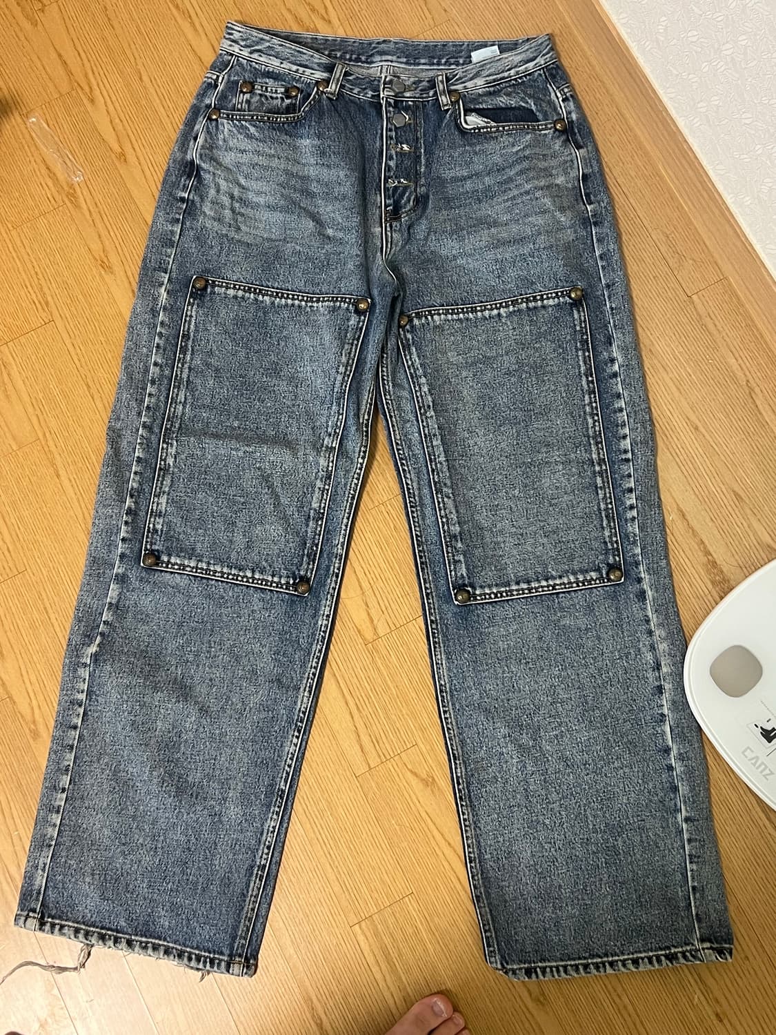 떠그클럽 더블니 데님팬츠 상품이미지1