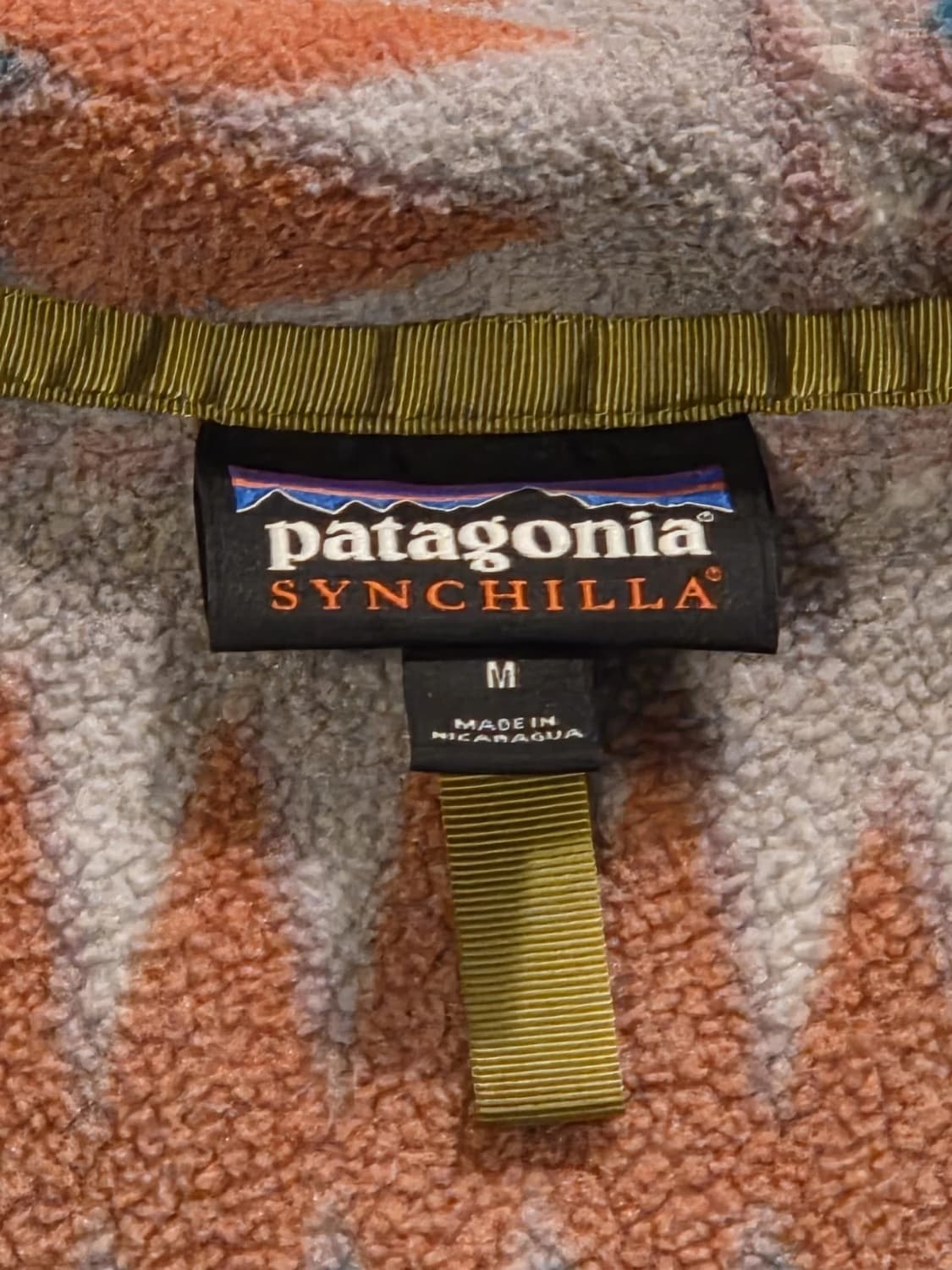 15FW 파타고니아 신칠라 스냅-T 플리스 블루/브라운 아즈텍 패턴 상품이미지4