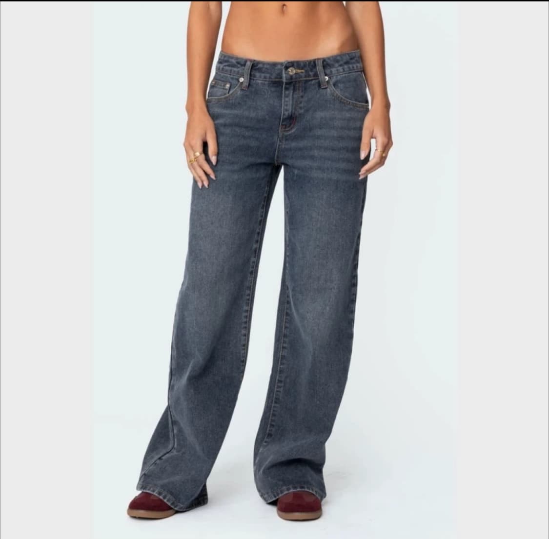 Edikted 에이스 릴렉스드 진스 디크블루 로우라이즈 L 상품이미지3