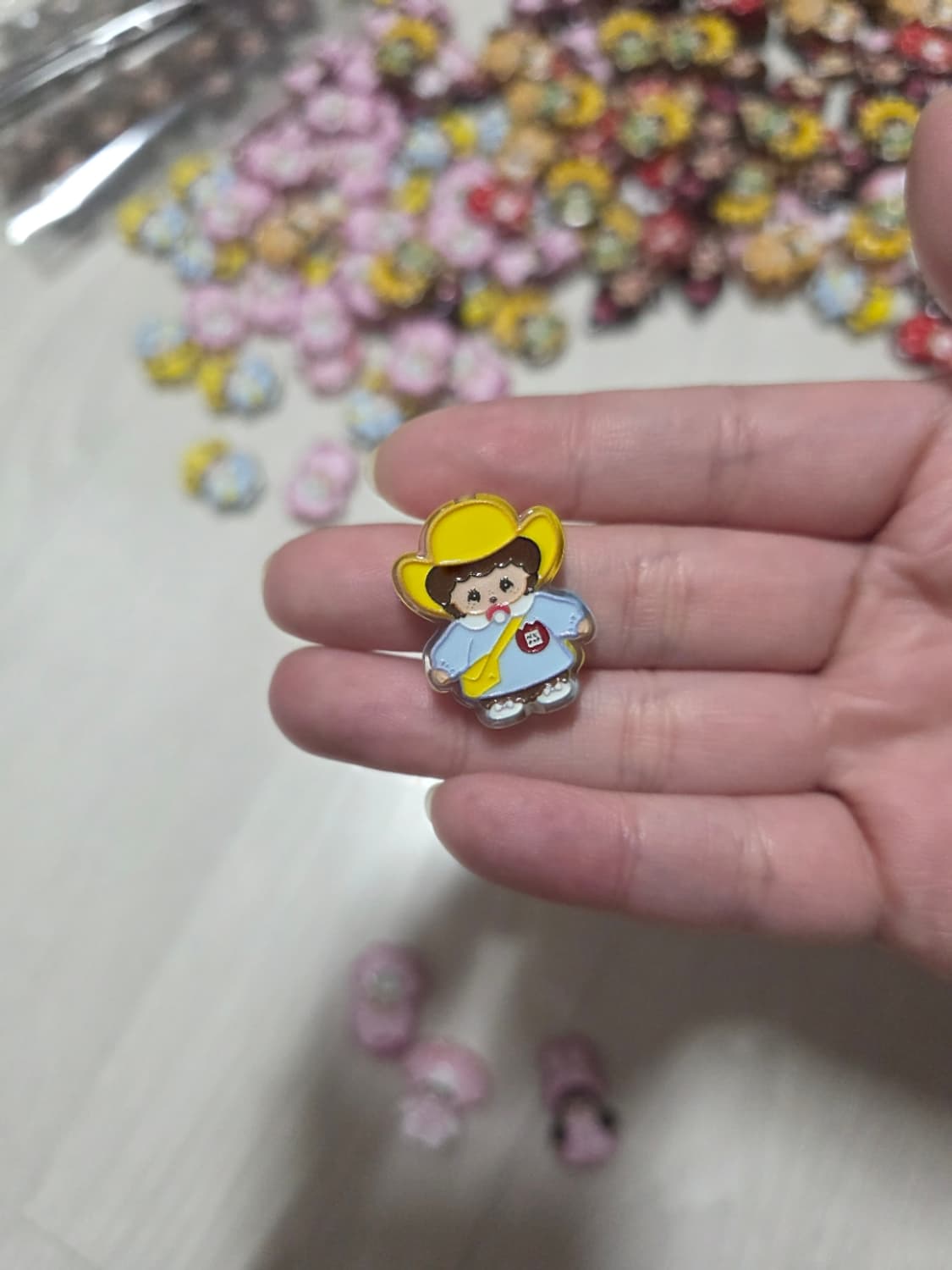 볼펜꾸미기,키링만들기 몬치치 파츠 8종 상품이미지5