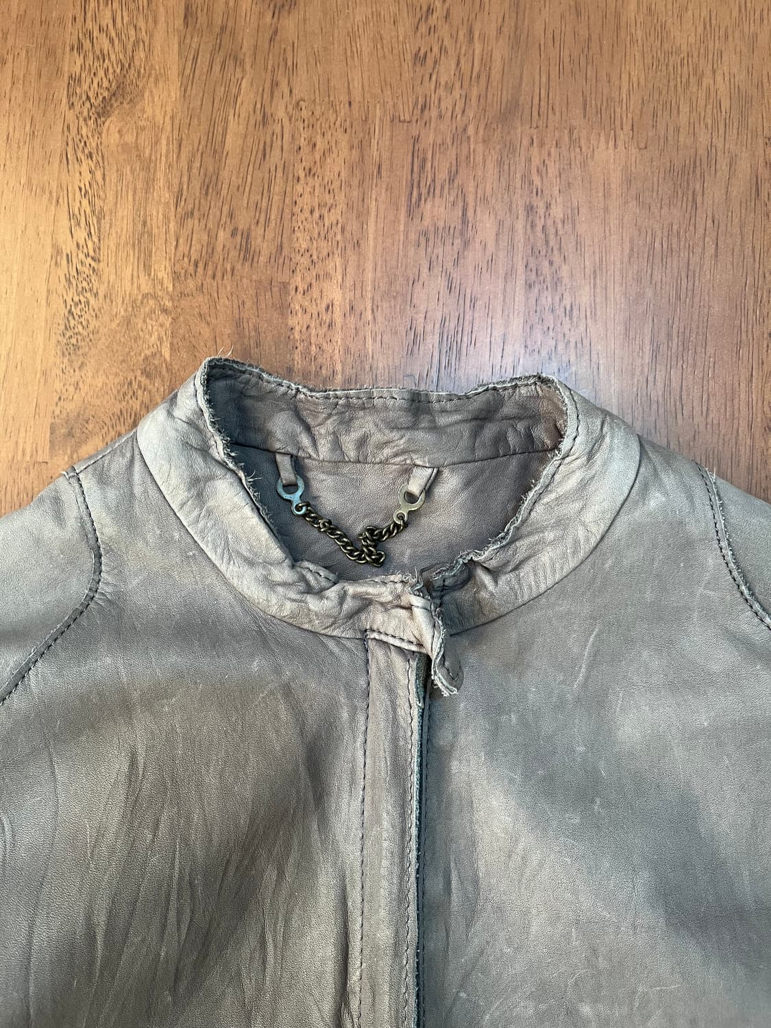 Sisii 싱글 지퍼 라이더 가죽 자켓 상품이미지3