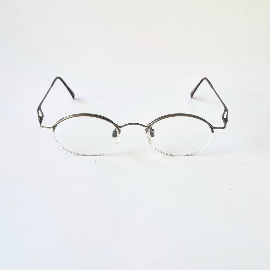 데드스탁 빈티지 오벌형 엔틱 반무테 안경테 463 상품이미지3