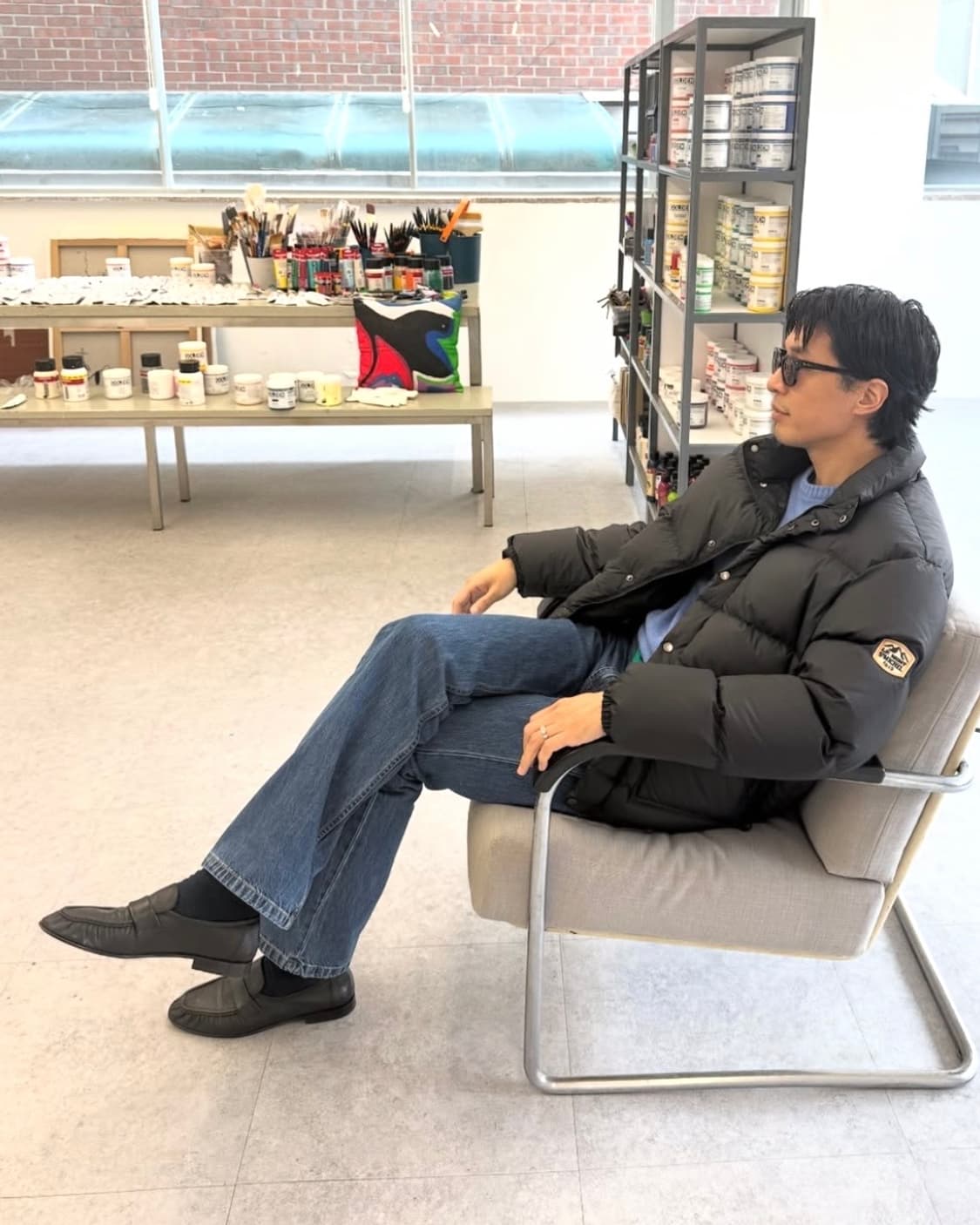 [40]더로우 26ss 소프트레더 로퍼/다크 브라운 상품이미지4