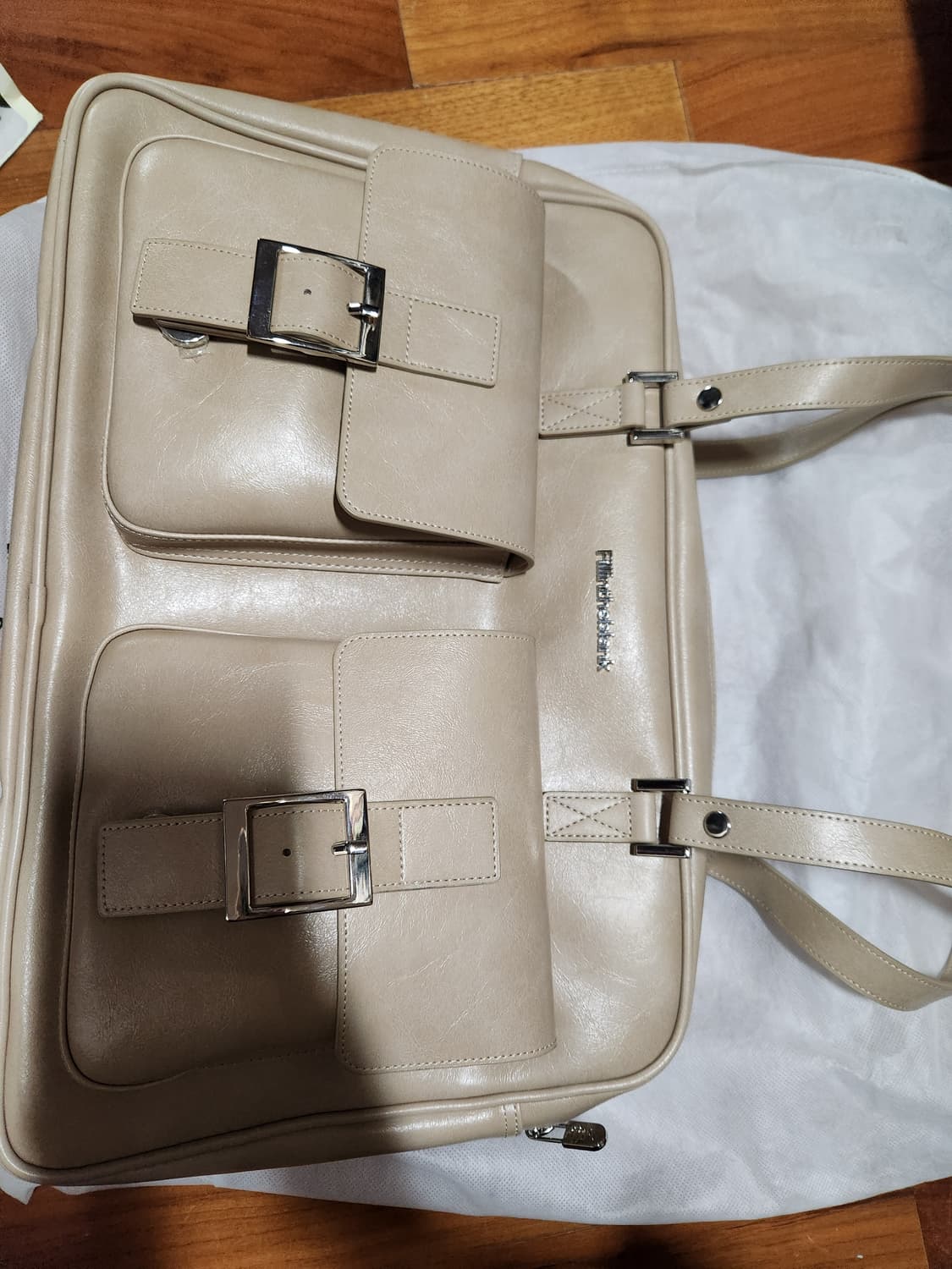 필인더블랭크 숄더백 오트밀 상품이미지3