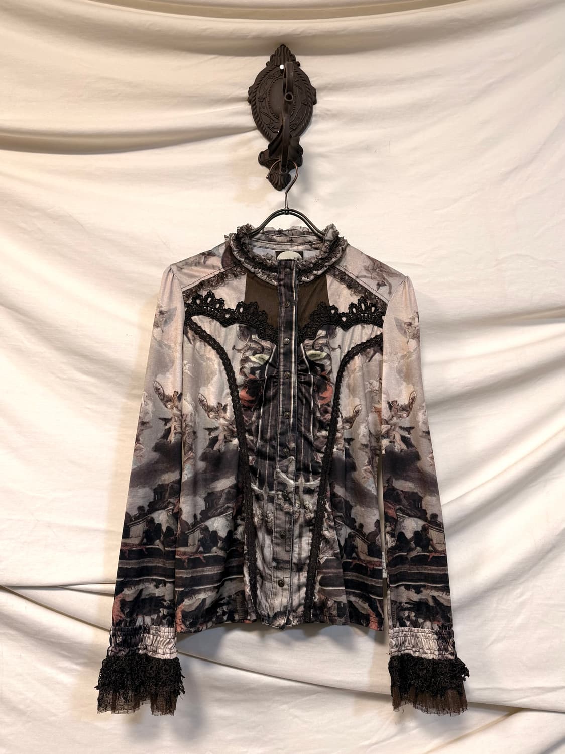 Ozz On Lace Detail Shirt 상품이미지1