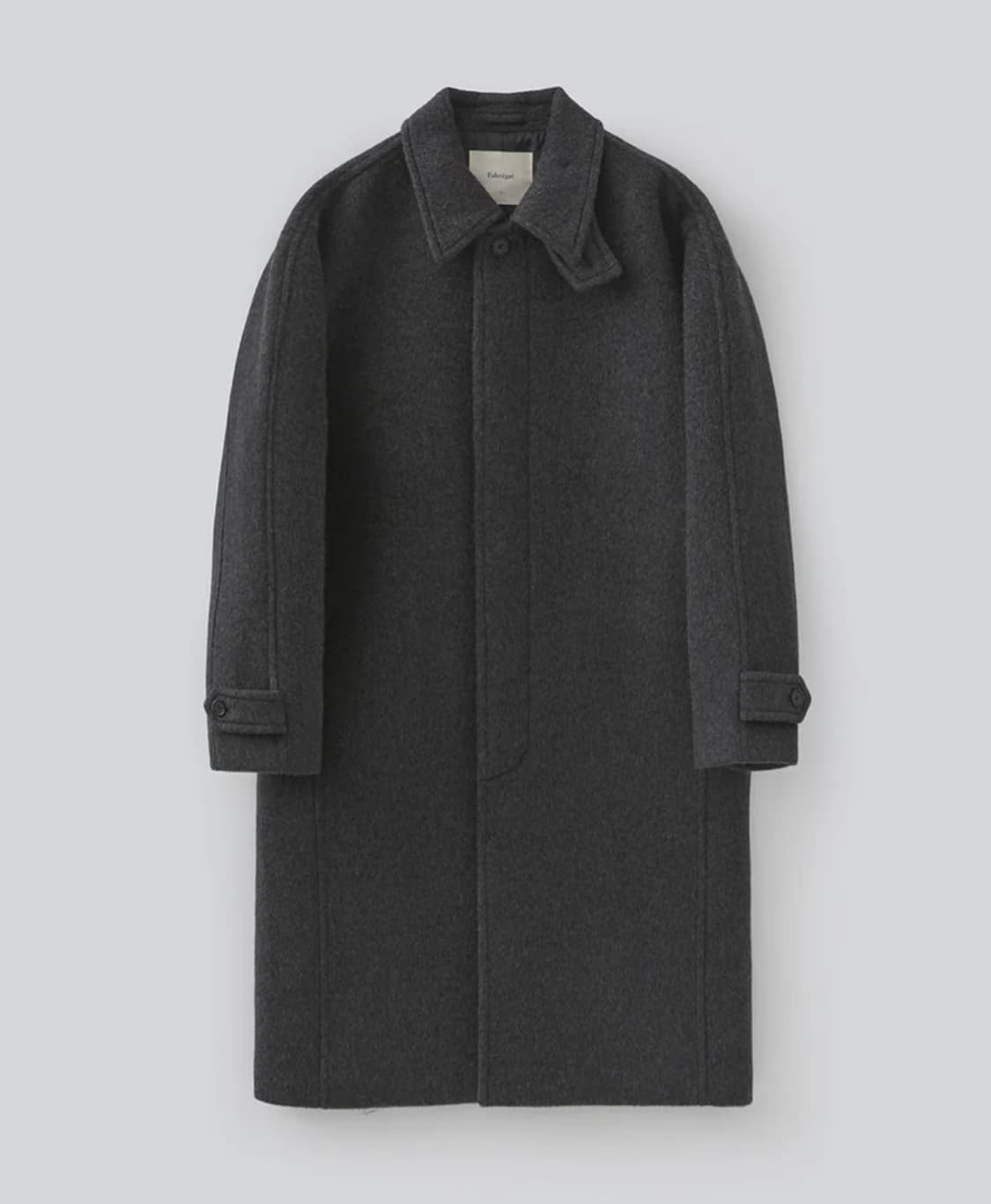 파브레가 울 발마칸 코트 차콜 2사이즈 상품이미지1