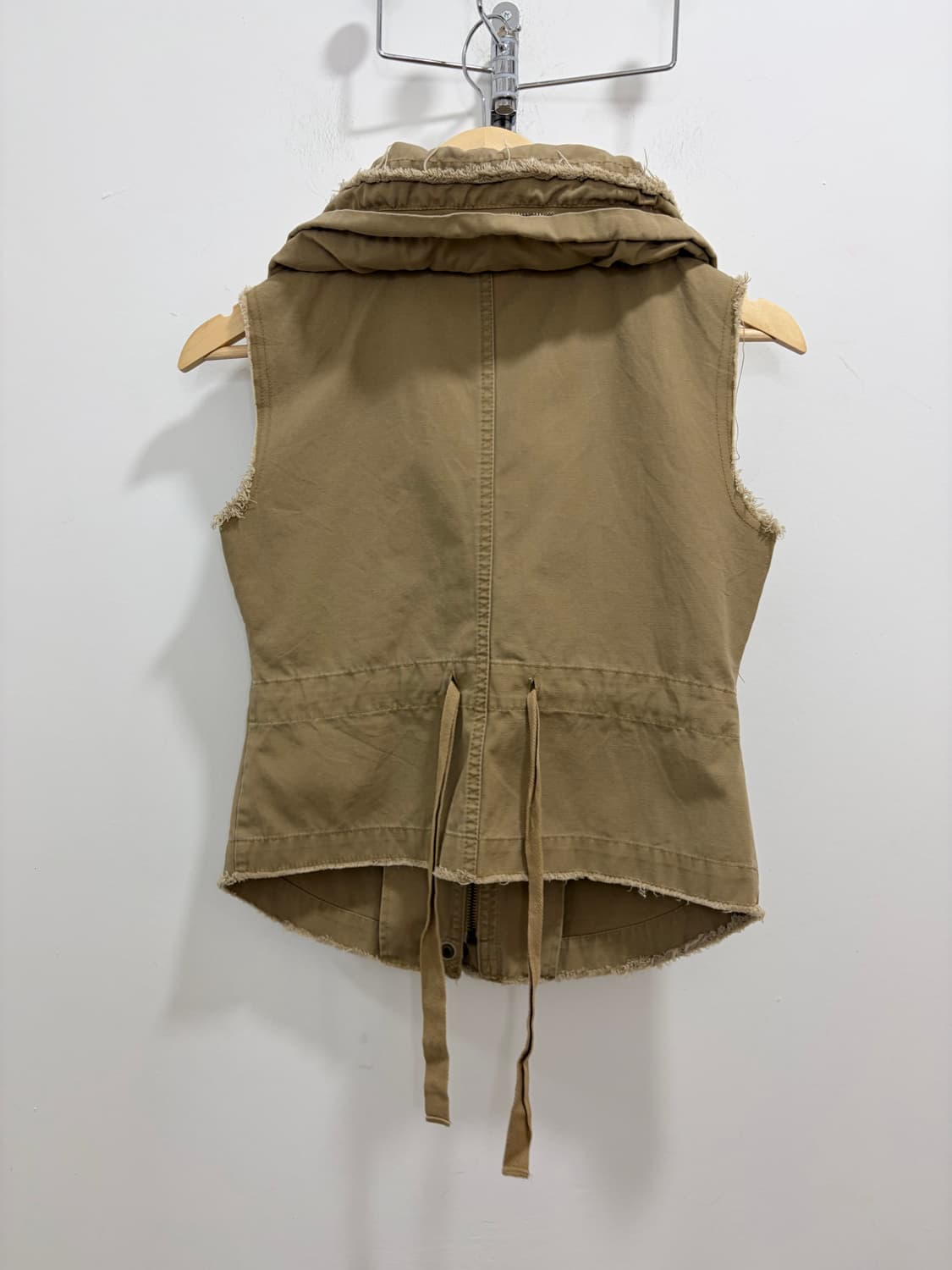 베이지 펑크 카고 베스트 조끼 상품이미지8
