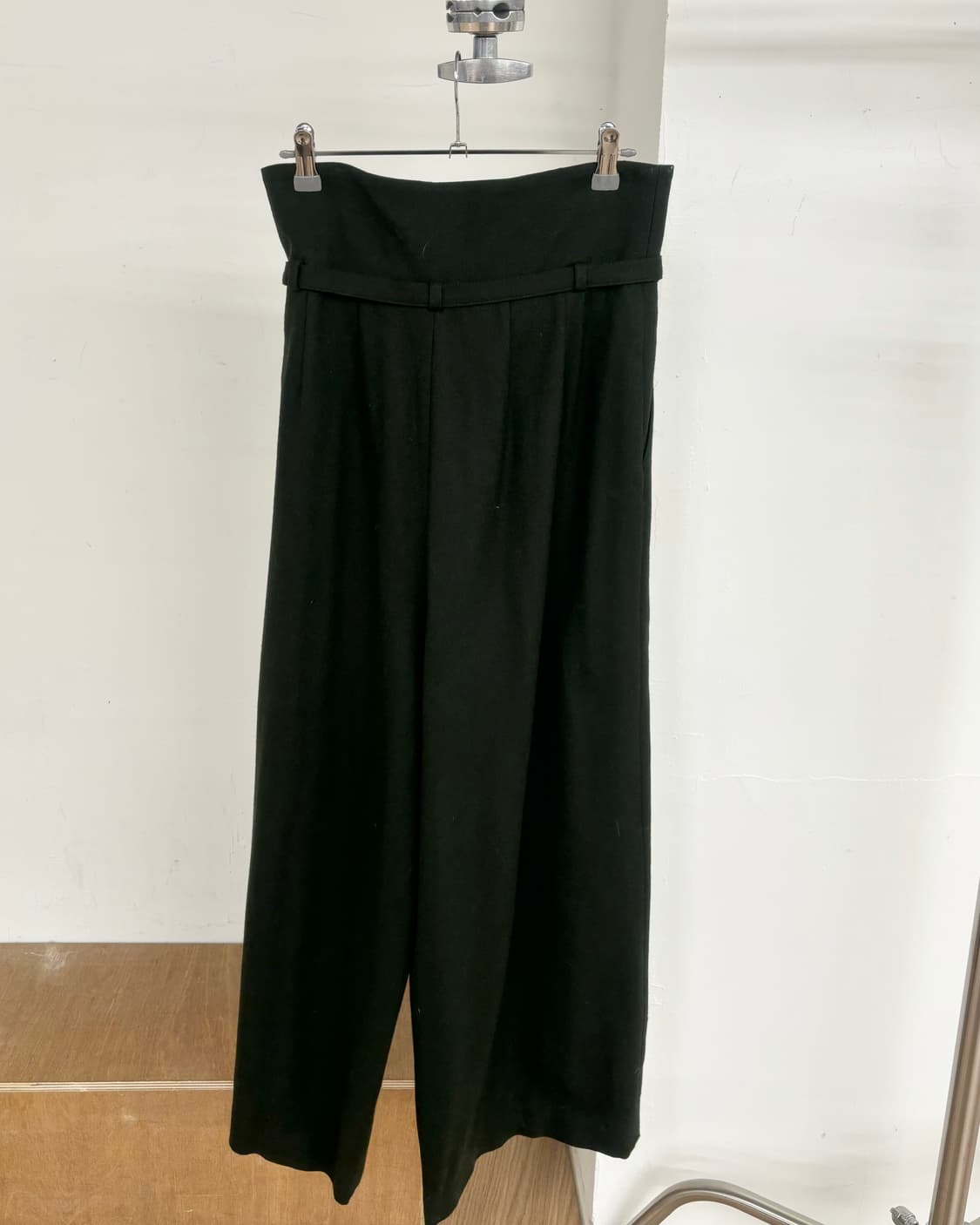 엔폴드 벨티드 와이드 딥 그린 슬랙스 상품이미지4