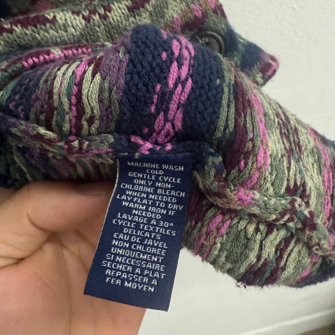 CHAPS(챕스) 데님 니트 조끼 베스트 (L) 상품이미지3