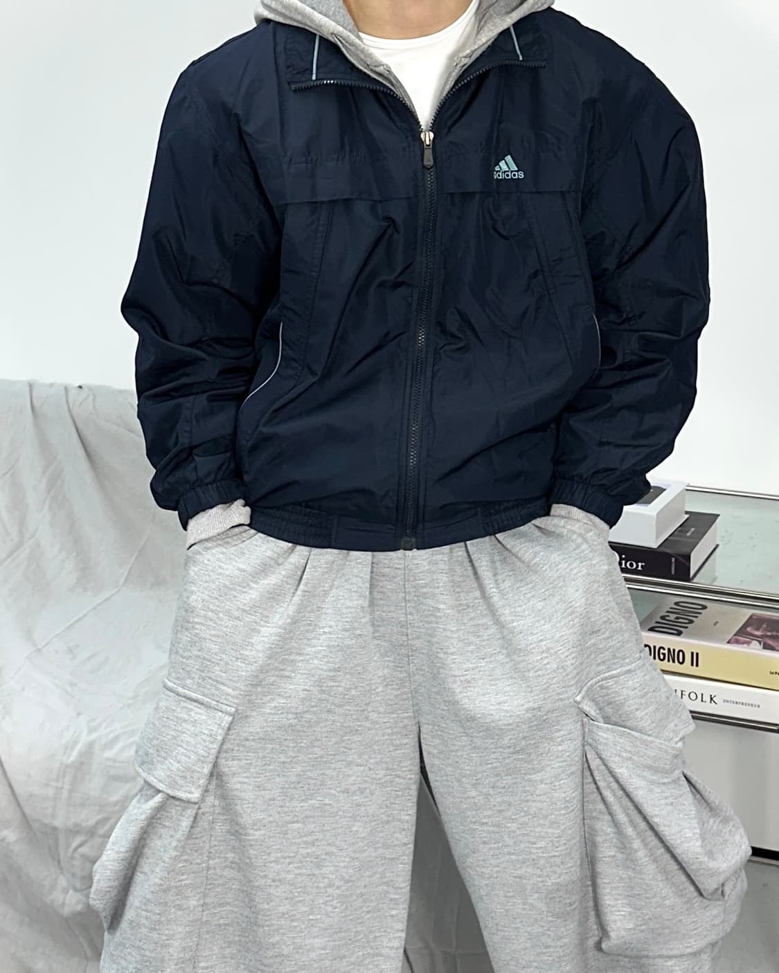 아디다스 올드스쿨 네이비 바람막이 95 상품이미지1