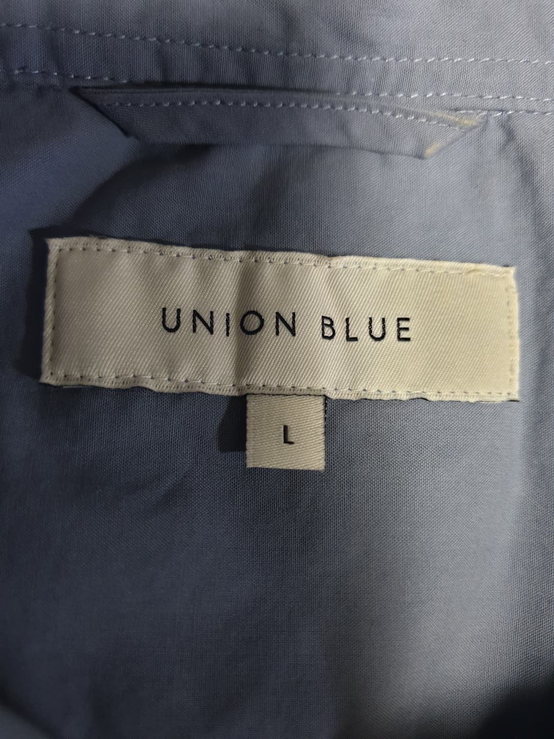 유니온블루 런드리 페이퍼 긴팔셔츠 아이스블루 (L) 상품이미지3