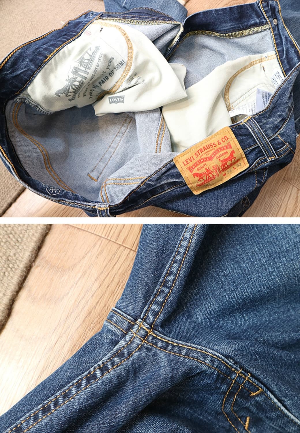  levis 리바이스 502 슬림 스트레이트 핏 데님 33 상품이미지7