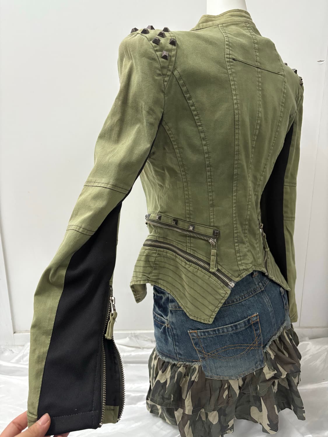 Y2K 스터드 포인트 언발 자켓 상품이미지7