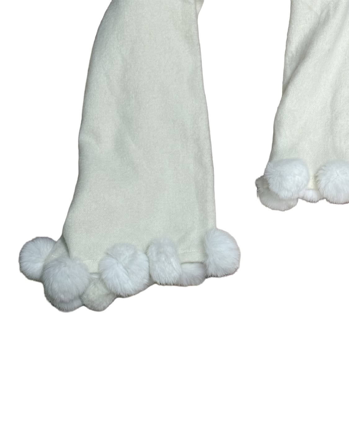 폼폼이 화이트 머플러 상품이미지2