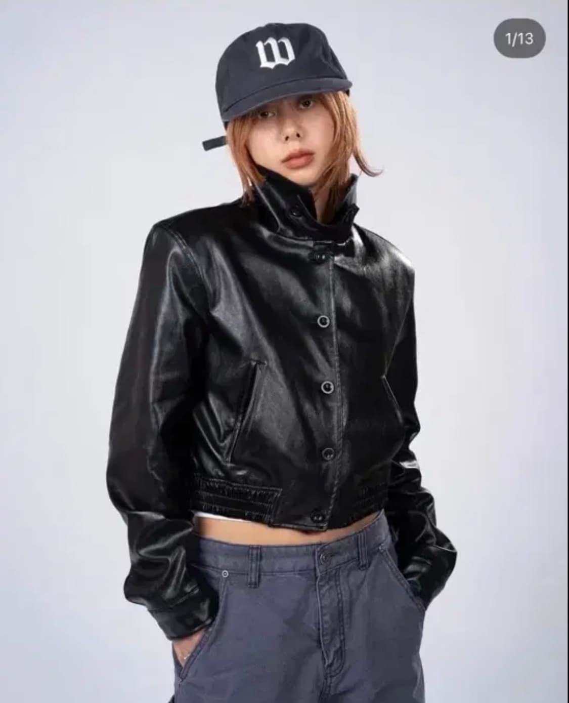 후이즈쉬 whoisshe 레더자켓 상품이미지1